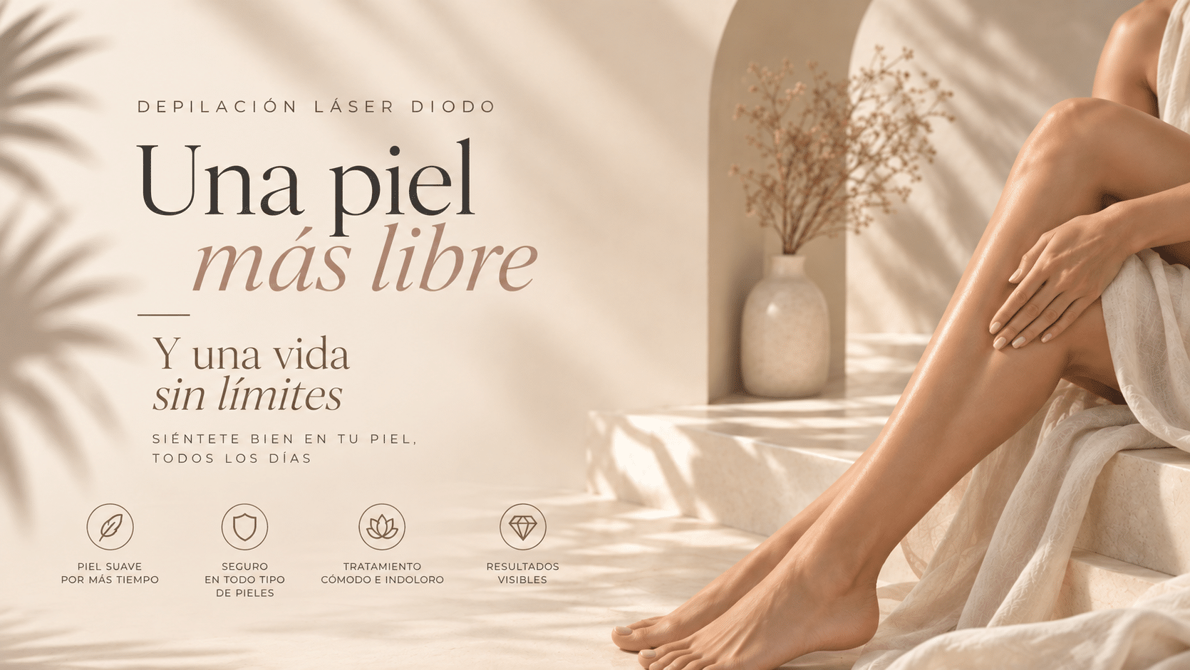 Depilación láser precisa y elegante